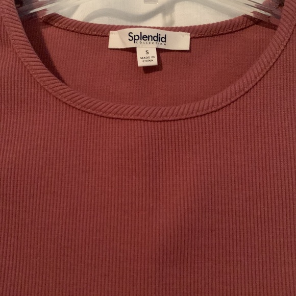 Splendid salmon ribbed tank (penny) size Small with tags! - Picture 2 of 2